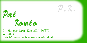 pal komlo business card